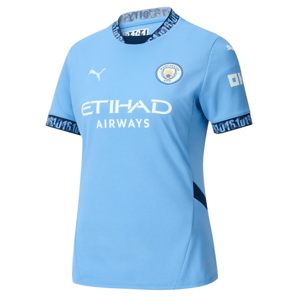 Camiseta Manchester City Primera equipo Mujer 2024-25